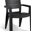 Intratuin Allibert Stapelstuhl Ibiza schwarz| Gartenstühle|Esszimmerstühle