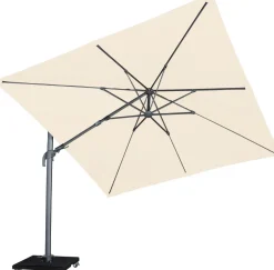 Intratuin Ampelschirm Merida creme UPF 30+ 300 x 300 x 260 cm| Sonnenschirme