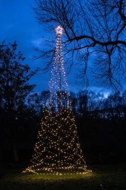Intratuin Anna's Collection Fahnenmast-Beleuchtung mit 836 LEDs H 500 cm| Led Weihnachtsbäume (Außen)