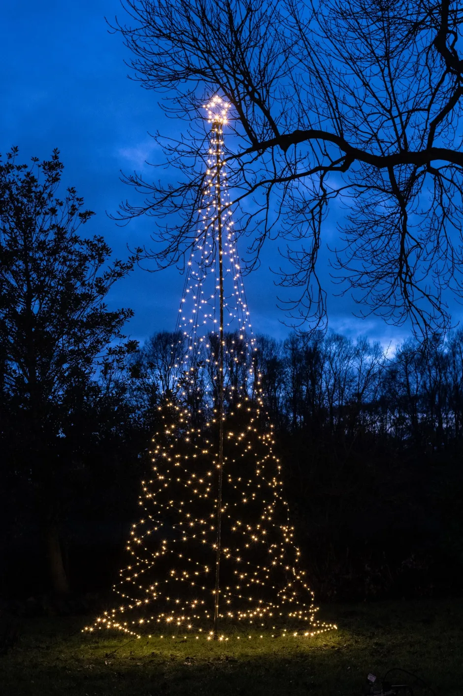 Intratuin Anna's Collection Fahnenmast-Beleuchtung mit 836 LEDs H 500 cm| Led Weihnachtsbäume (Außen)