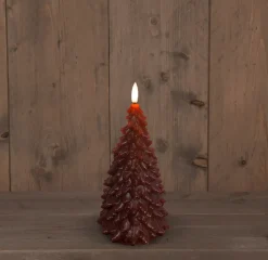 Intratuin Anna's Collection LED Kerze Sito bordeaux D 9,5 H 20 cm| Led Kerzen