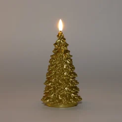 Intratuin Anna's Collection LED Kerze Sito gold D 9,5 H 20 cm| Led Kerzen