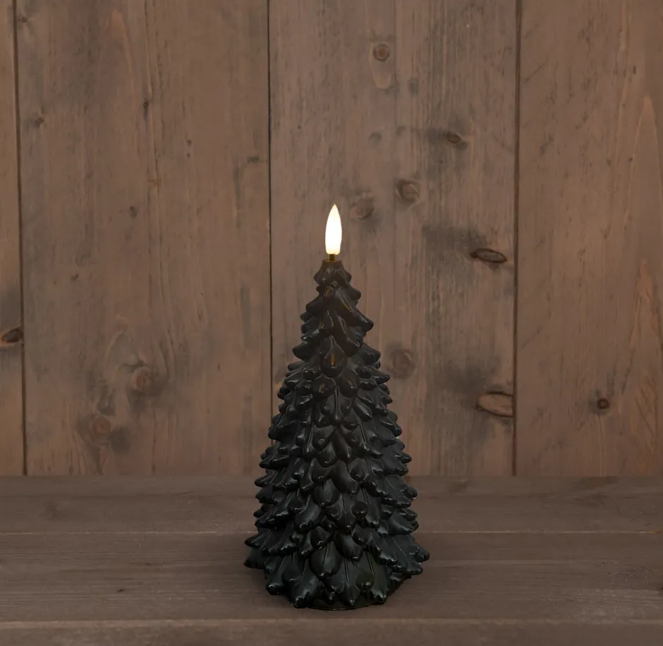 Intratuin Anna's Collection LED Kerze Sito schwarz D 9,5 H 20 cm| Led Kerzen