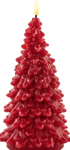 Intratuin Anna's Collection LED Kerze Sito rot D 9,5 H 20 cm| Led Kerzen