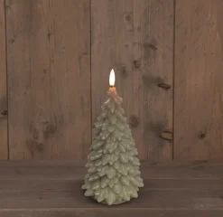 Intratuin Anna's Collection LED Kerze Sito taupe D 9,5 H 20 cm| Led Kerzen