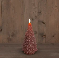 Intratuin Anna's Collection LED Kerze Sito rosa D 9,5 H 20 cm| Led Kerzen