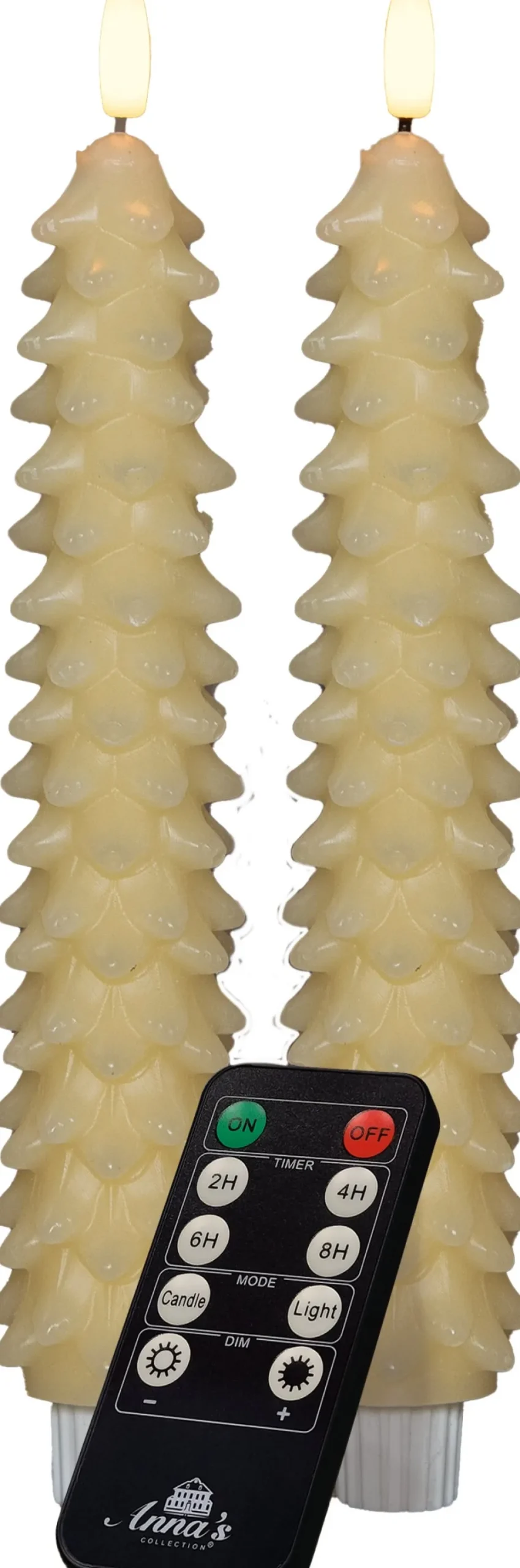 Intratuin Anna's Collection LED Stabkerze Rambu creme D 2,2 H 23 cm| Led Kerzen