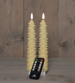 Intratuin Anna's Collection LED Stabkerze Rambu creme D 2,2 H 23 cm| Led Kerzen