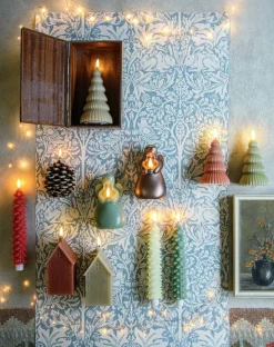 Intratuin Anna's Collection LED Stabkerze Rambu taupe D 2,2 H 23 cm| Led Kerzen