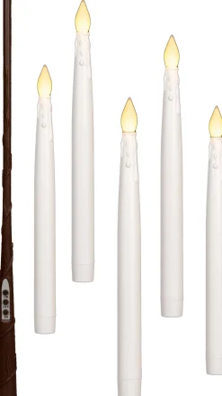 Intratuin Anna's Collection LED Stabkerze schwebend weiß D 2 H 28,5 cm 5 St.| Led Kerzen