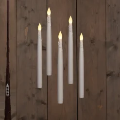 Intratuin Anna's Collection LED Stabkerze schwebend weiß D 2 H 28,5 cm 5 St.| Led Kerzen