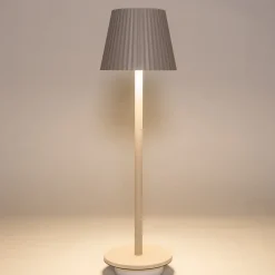 Intratuin Anna's Collection Tischlampe Ribbel braun D 11 H 36 cm| Tischleuchten