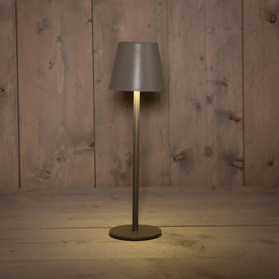 Intratuin Anna's Collection Tischlampe Mat grau D 11 H 36 cm| Tischleuchten