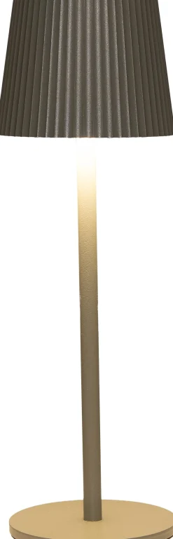 Intratuin Anna's Collection Tischlampe Ribbel grün D 9 H 27 cm| Tischleuchten