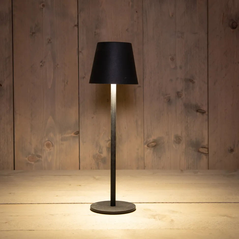 Intratuin Anna's Collection Tischlampe Mat schwarz D 9 H 27 cm| Tischleuchten