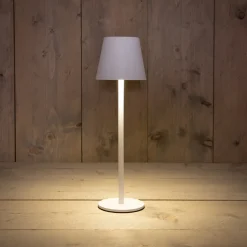 Intratuin Anna's Collection Tischlampe Mat weiß D 11 H 36 cm| Tischleuchten