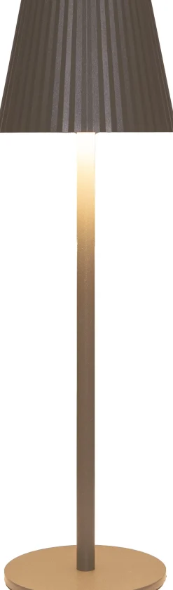 Intratuin Anna's Collection Tischlampe Ribbel taupe D 11 H 36 cm| Tischleuchten