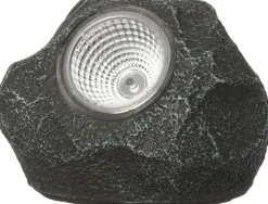 Intratuin Außenleuchte Solar LED Spot Stein| Solar Gartenleuchten|Gartenstrahler & -Spots