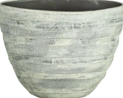 Intratuin Bela Arte Blumentopf Dick 45 x 20,5 x 34 cm Zement Streifen| Blumentöpfe & Pflanzgefäße|Blumentöpfe