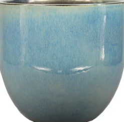 Intratuin Bela Arte Blumentopf Mason grün / blau D 24 H 24 cm| Blumentöpfe|Blumentöpfe & Pflanzgefäße