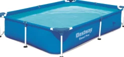 Intratuin Bestway Stahlrahmen-Pool Steel Pro rechteckig 221 x 150 x 43 cm| Pools & Planschbecken