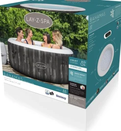Intratuin Bestway Whirlpool aufblasbar Lay-Z-Spa Bahama rund braun D 180 H 66 cm| Pools & Planschbecken