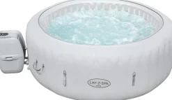 Intratuin Bestway Whirlpool aufblasbar Lay-Z-Spa Paris rund grau D 196 H 66 cm| Pools & Planschbecken