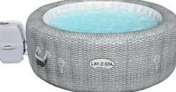 Intratuin Bestway Whirlpool aufblasbar Lay-Z-Spa Honolulu rund grau D 196 H 71 cm| Pools & Planschbecken