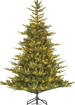 Intratuin Black Box Künstlicher Weihnachtsbaum Grand Fir mit 550 LEDs warmweiß D 152 H 215 cm| Künstliche Weihnachtsbäume