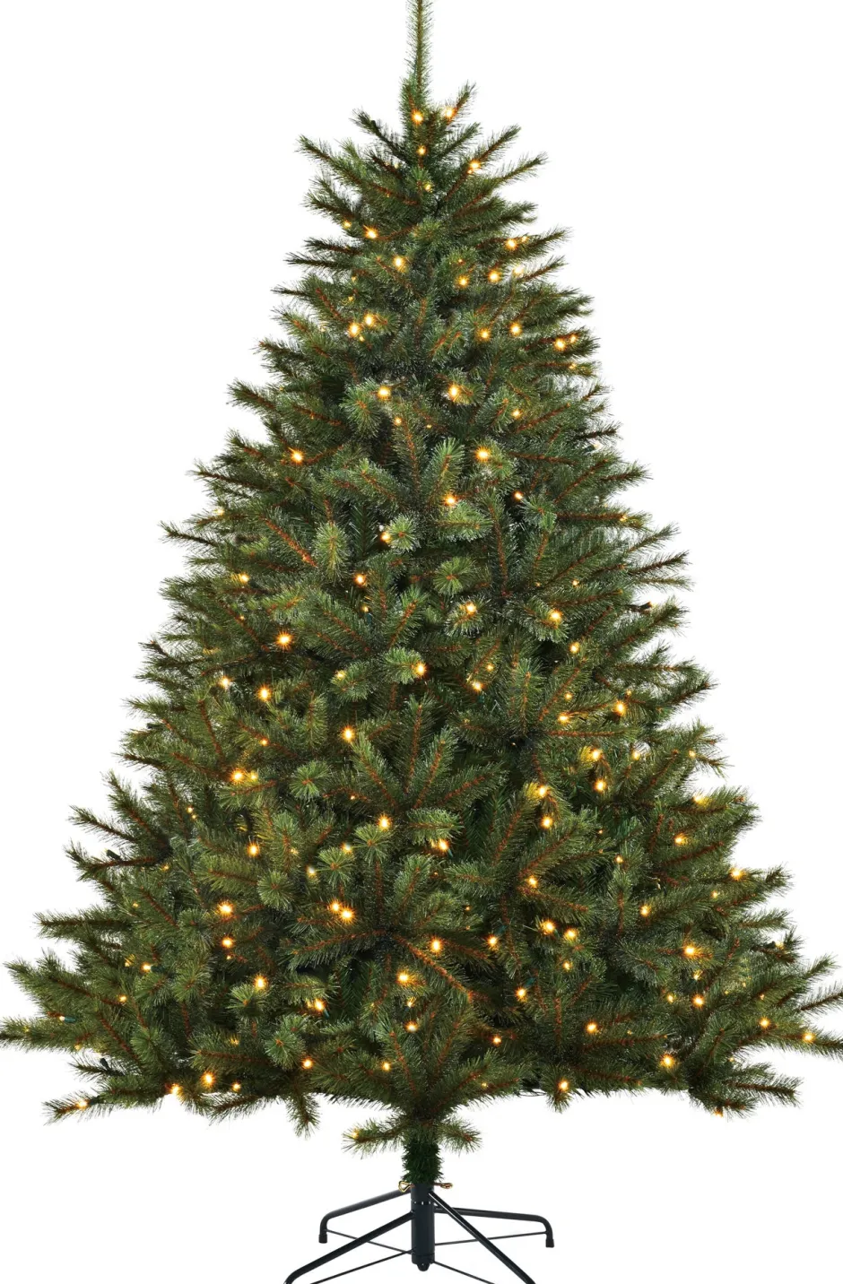Intratuin Black Box Künstlicher Weihnachtsbaum Jade H 120 cm mit 140 LEDs warmweiß| Künstliche Weihnachtsbäume