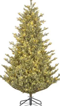 Intratuin Black Box künstlicher Weihnachtsbaum Delmar mit 410 Lampen warmweiß D 140 H 215 cm| Künstliche Weihnachtsbäume