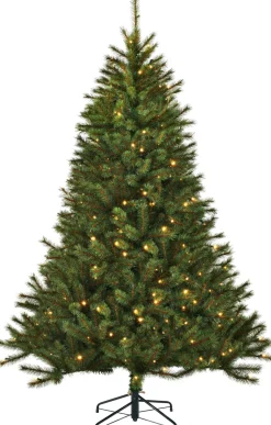 Intratuin Black Box Künstlicher Weihnachtsbaum Jade slim H 230 cm mit 280 LEDs warmweiß| Künstliche Weihnachtsbäume