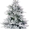 Intratuin Black Box künstlicher Weihnachtsbaum Grand Fir mit Schnee D 152 H 215 cm| Künstliche Weihnachtsbäume