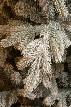 Intratuin Black Box künstlicher Weihnachtsbaum Grand Fir mit Schnee D 152 H 215 cm| Künstliche Weihnachtsbäume