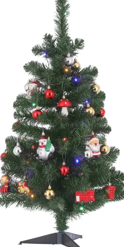 Intratuin Black Box Künstlicher Weihnachtsbaum D 50 cm H 90 cm mit 30 LEDs warmweiß| Künstliche Weihnachtsbäume