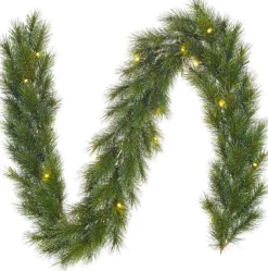 Intratuin Black Box Tannengirlande Glendon 180 cm mit LED grün| Weihnachts- & Tannengirlanden