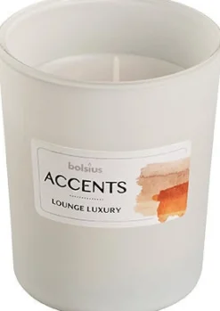 Intratuin Bolsius Duftkerze Accents Lounge Luxury weiß 33 Std.D 8 H 10 cm| Kerzen Im Glas|Duftkerzen