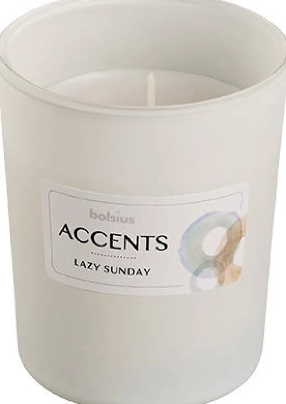 Intratuin Bolsius Duftkerze Accents Lazy Sunday weiß 33 Std.D 8 H 10 cm| Kerzen Im Glas|Duftkerzen