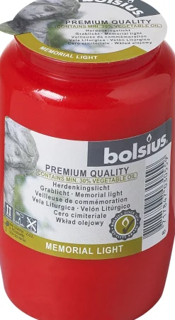 Intratuin Bolsius Grablicht Nr. 3 rot| Grablichter