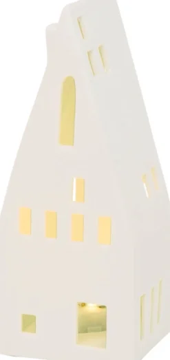 Intratuin Boltze Häuschen Hygga LED weiß 8 x 8 x 19 cm| Weihnachtsleuchten