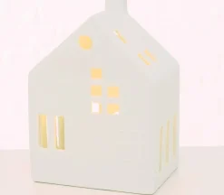 Intratuin Boltze Häuschen Hygga LED weiß 10 x 7,5 x 14 cm| Weihnachtsleuchten