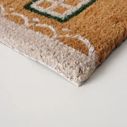 Intratuin Boltze Kokosmatte Julehus braun 60 x 40 x 1,2 cm| Fußmatten