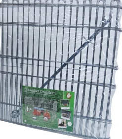 Intratuin Boon Kaninchengehege 6 Panele silber 60 x 67 cm| Kaninchengehege