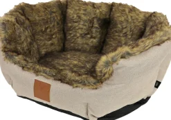 Intratuin Boony Est 1941 Hundekorb Grizzly braun 50 x 40 x 17 cm| Hundebetten & Hundekörbe