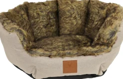 Intratuin Boony Est 1941 Hundekorb Grizzly braun 50 x 40 x 17 cm| Hundebetten & Hundekörbe