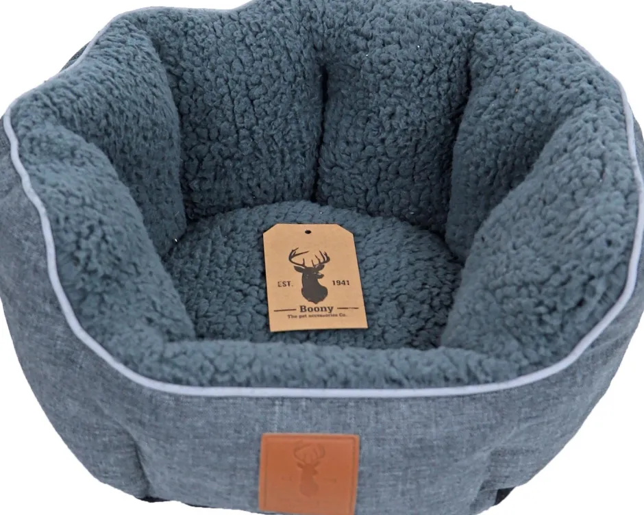 Intratuin Boony Est 1941 Hundekorb Highland grau 40 x 35 x 14 cm| Hundebetten & Hundekörbe