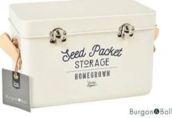 Intratuin Burgon & Ball Aufbewahrungsdose für Saatgut creme 27 x 13 x 14,5 cm| Anzucht-Zubehör