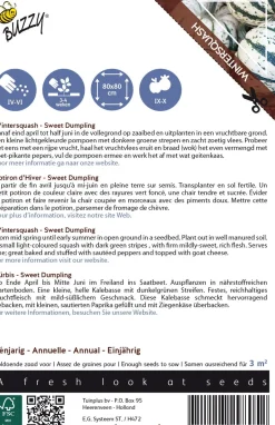 Intratuin Buzzy® Ornamental Kürbis (Cucurbita pepo 'Sweet Dumpling') Samen| Gemüsesamen|Saatgut