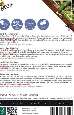 Intratuin Buzzy® Ornamental Kürbis (Lagenaria siceraria 'Speckled Swan') Samen| Gemüsesamen|Saatgut