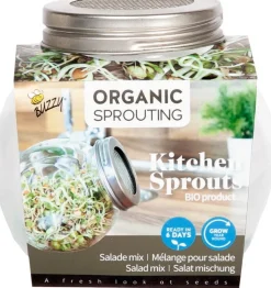 Intratuin Buzzy® Sprossen Salatmischung Organic Sprouting Anzuchtset| Gemüsesamen|Saatgut